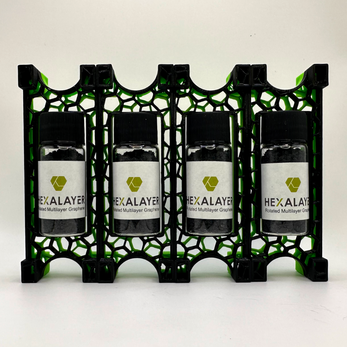 Packaged turbostratic graphene product container